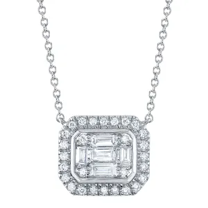 0.41CT DIAMOND BAGUETTE NECKLACE