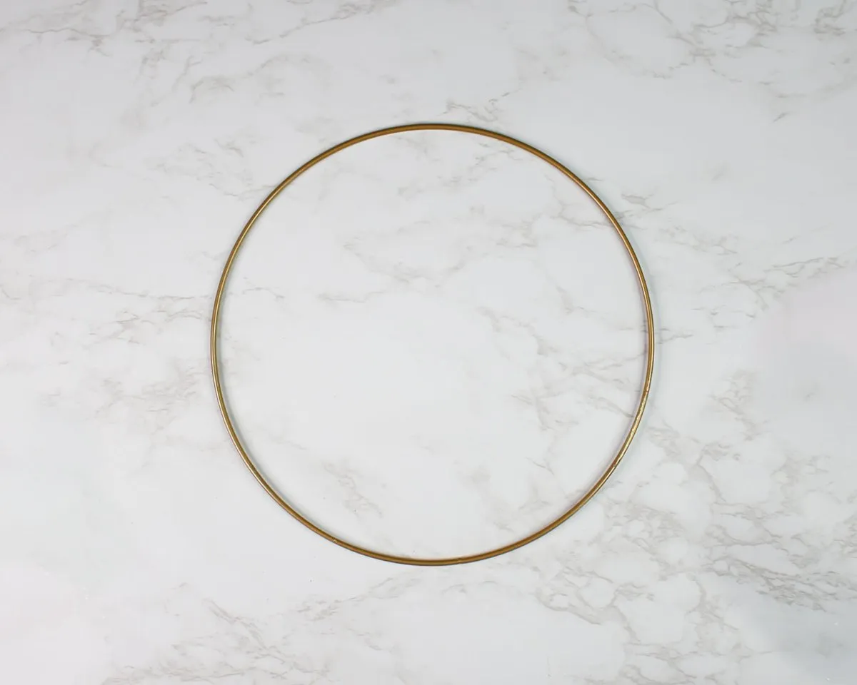 10" Metal Ring - Gold