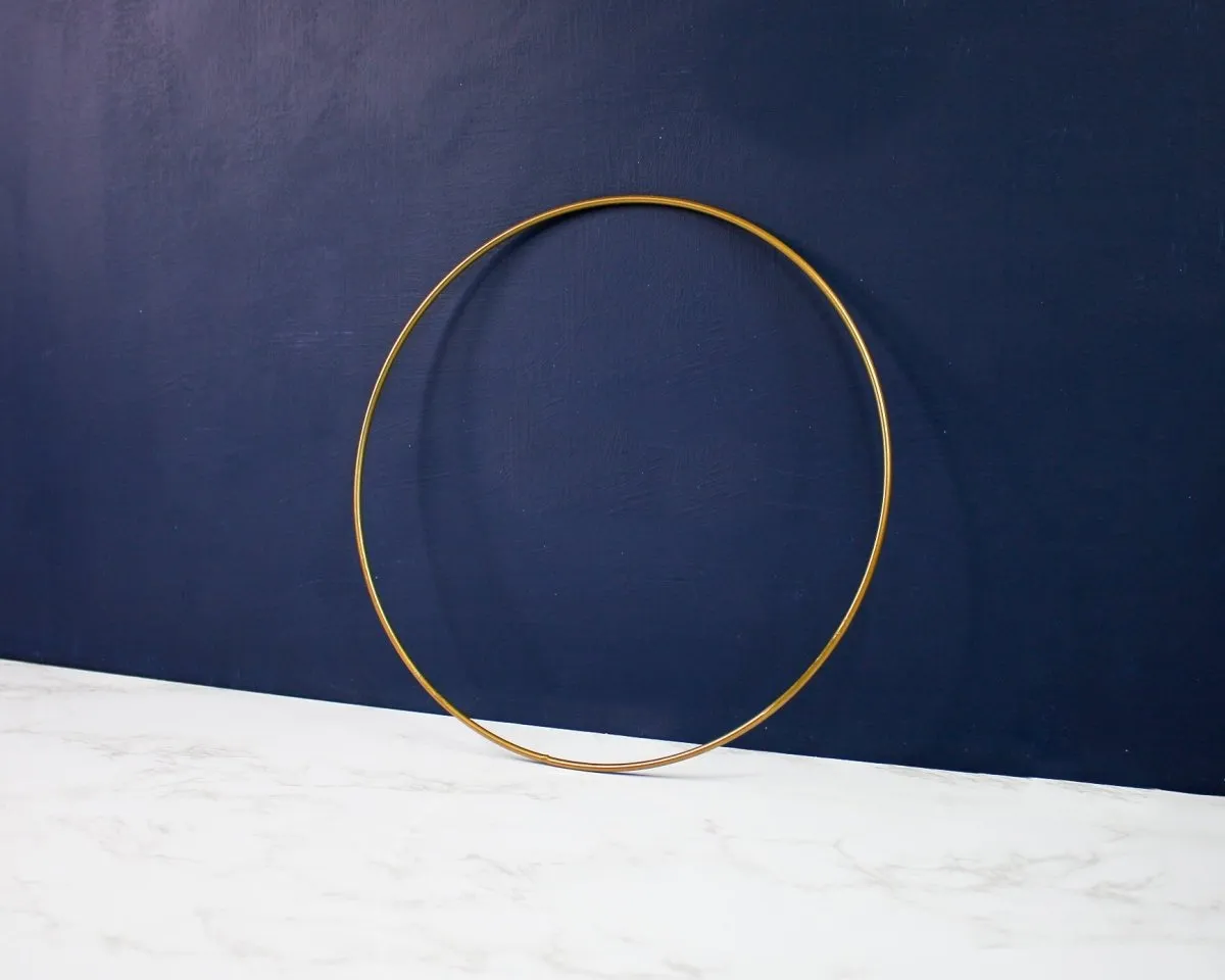 10" Metal Ring - Gold