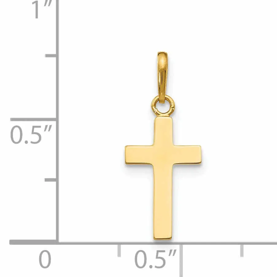 14k Childrens Cross Pendant