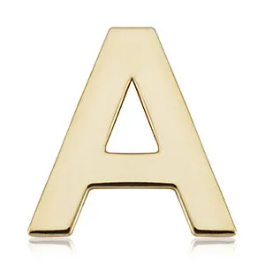 14k Gold Initial Stud Earrings