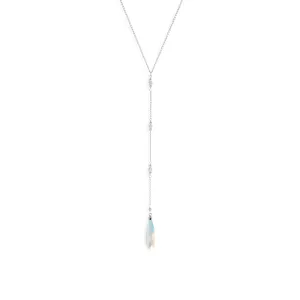 15" 4" Long Swarovski Crystal Y Necklace