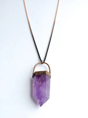 30" Large Amethyst Necklace