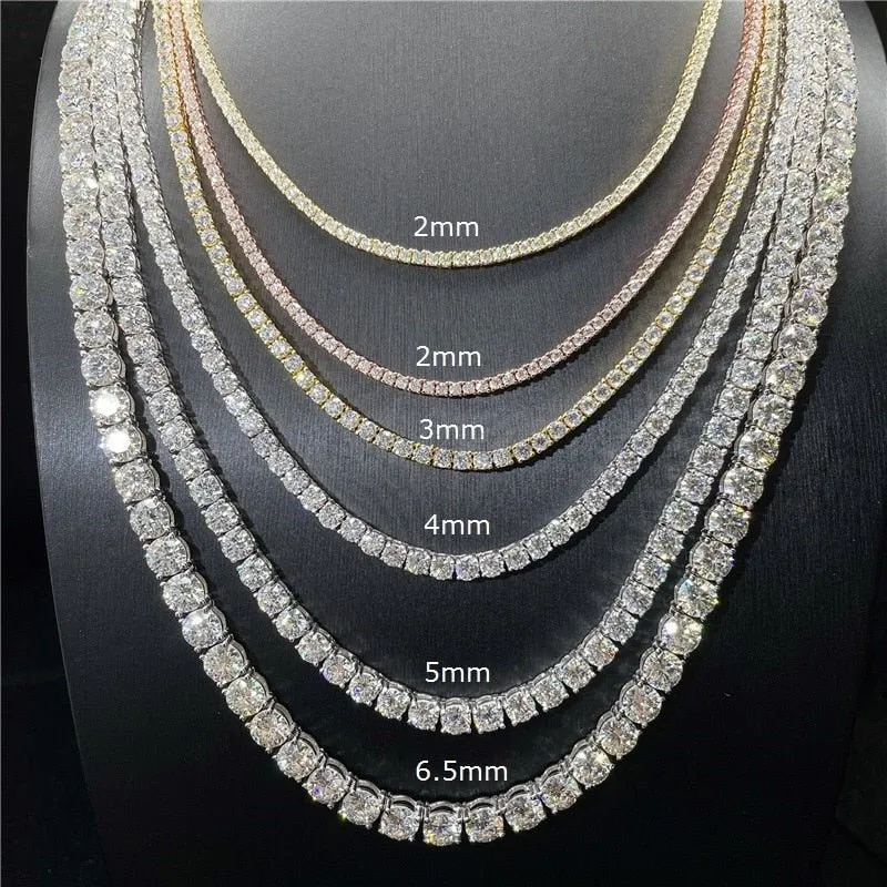 3mm Moissanite Tennis Chain