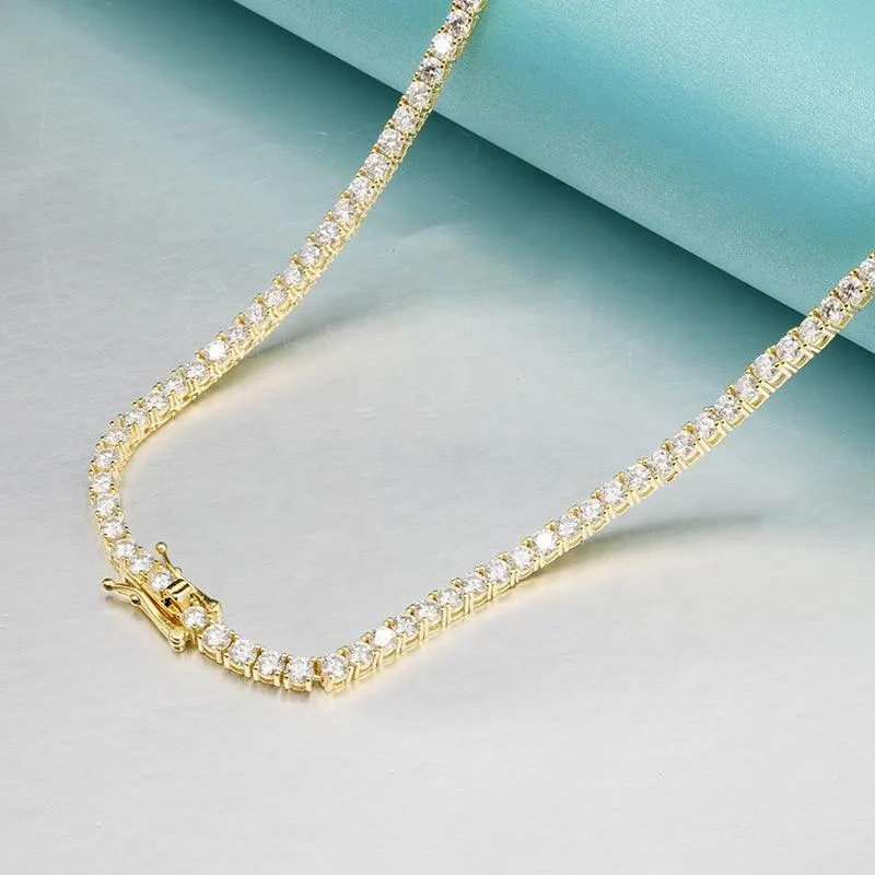 3mm Moissanite Tennis Chain