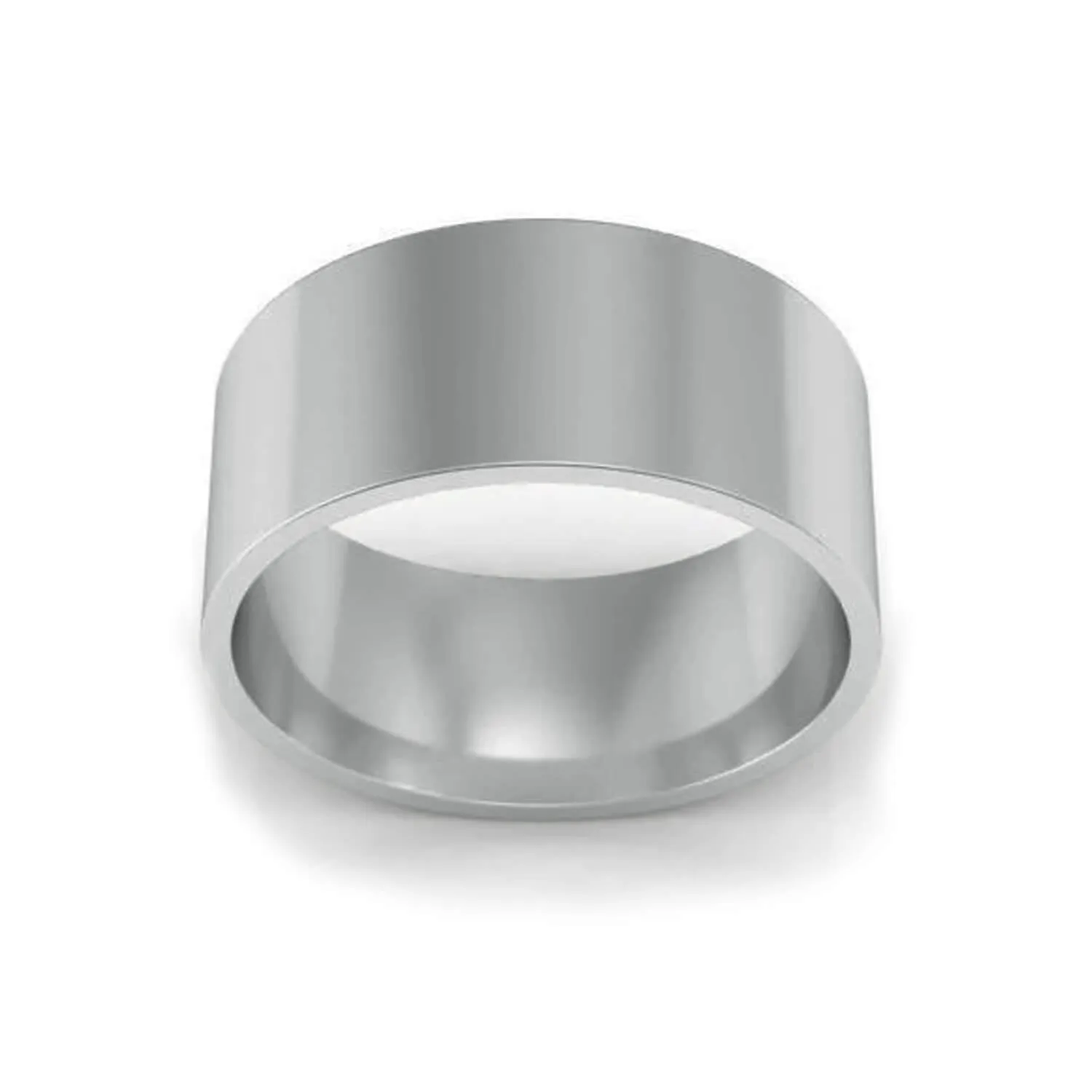 8mm Flat Wedding Ring in 14k