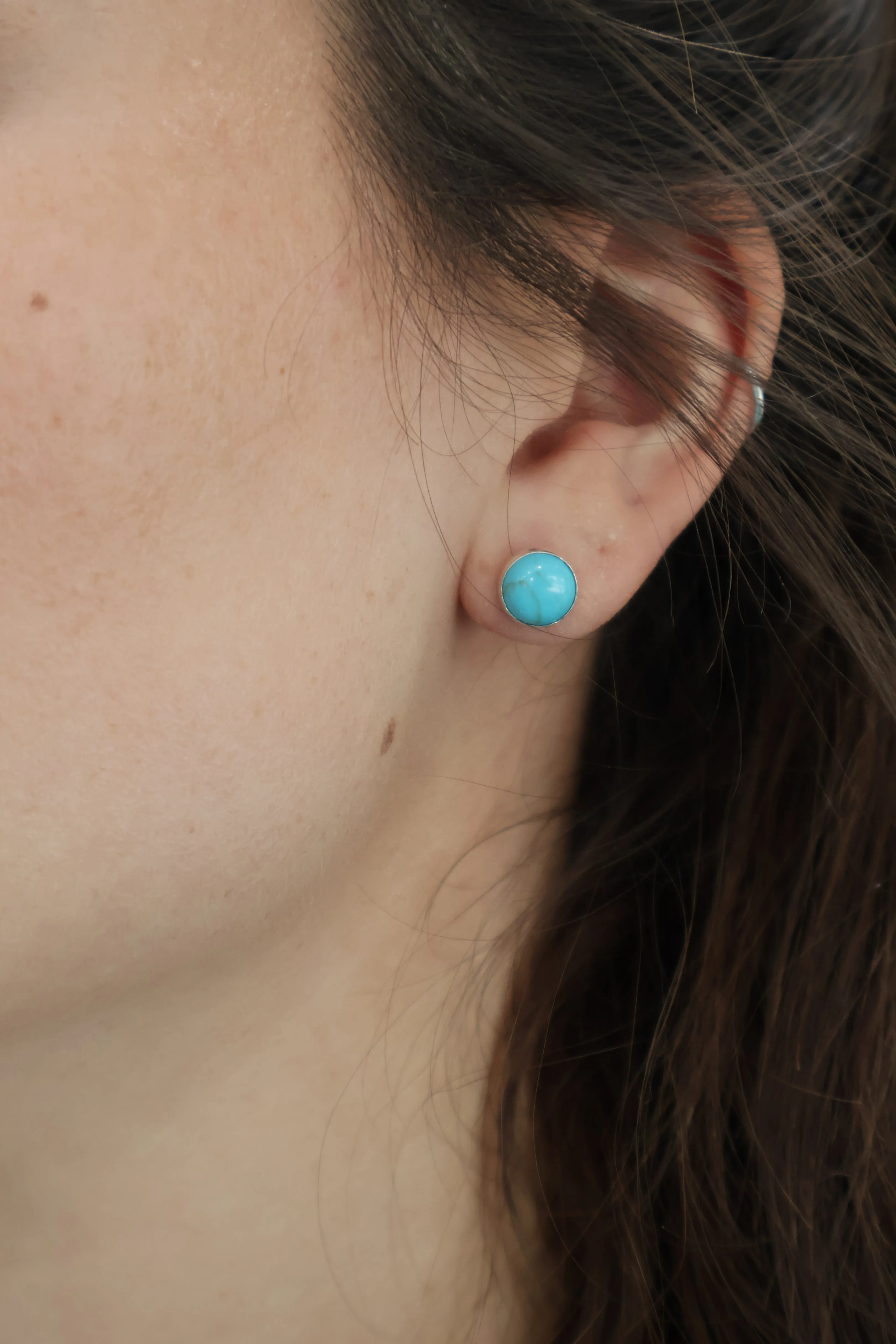 8mm Turquoise Studs