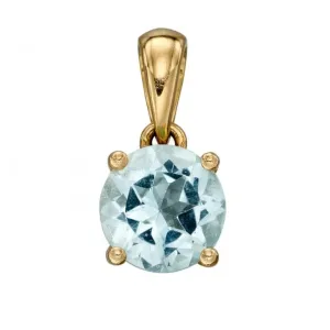 9ct March Aquamarine Pendant GP2191