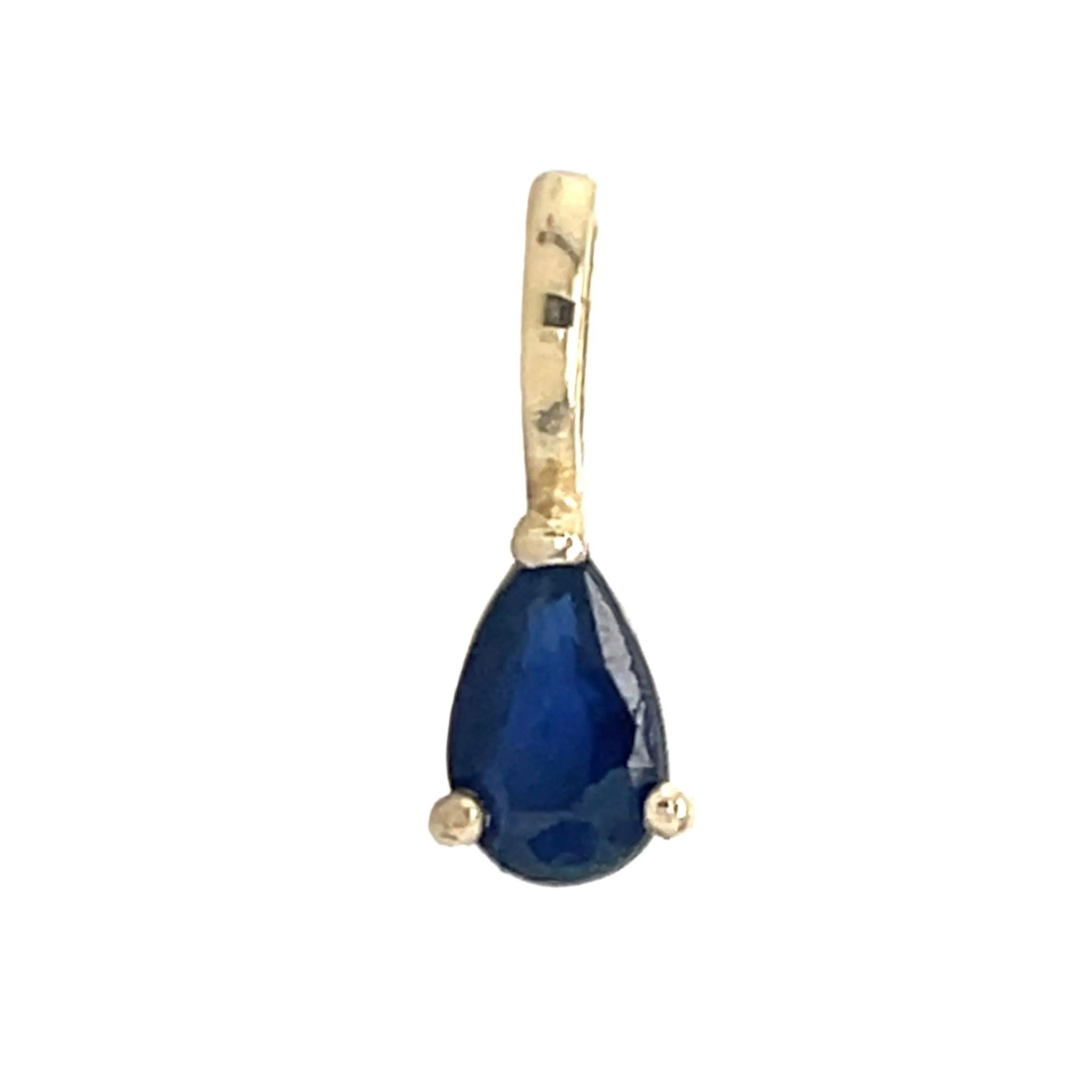 9ct Yellow Gold Pear Birthstone Gemstone Charm