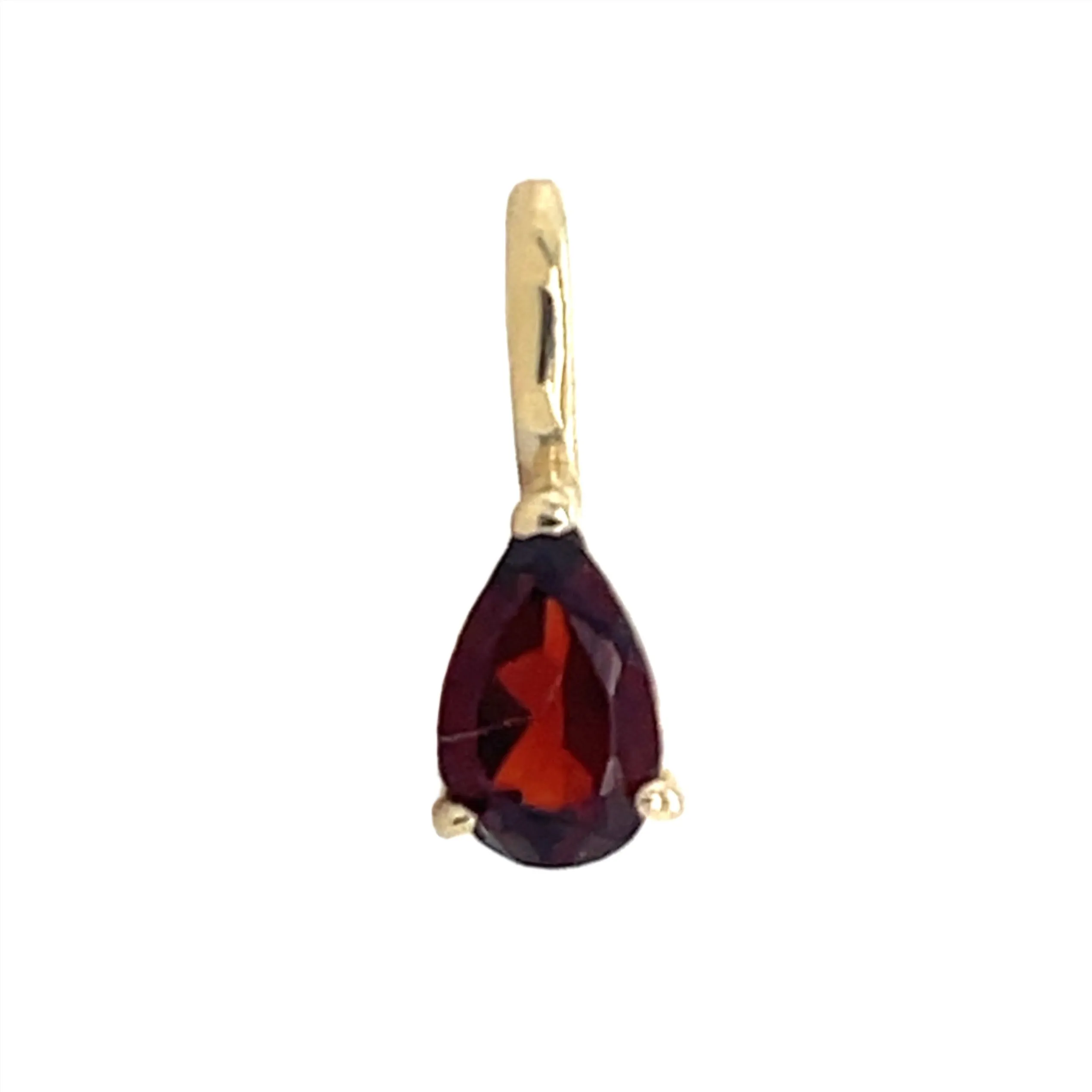 9ct Yellow Gold Pear Birthstone Gemstone Charm