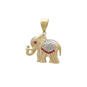 Adorned Elephant Pendant (14K)