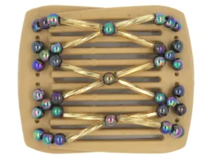 African Butterfly LadyBug Hair Comb - Blonde 46