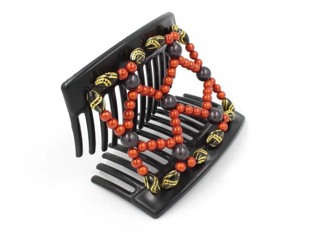 African Butterfly Thick Hair Comb - Ndalena Black 124