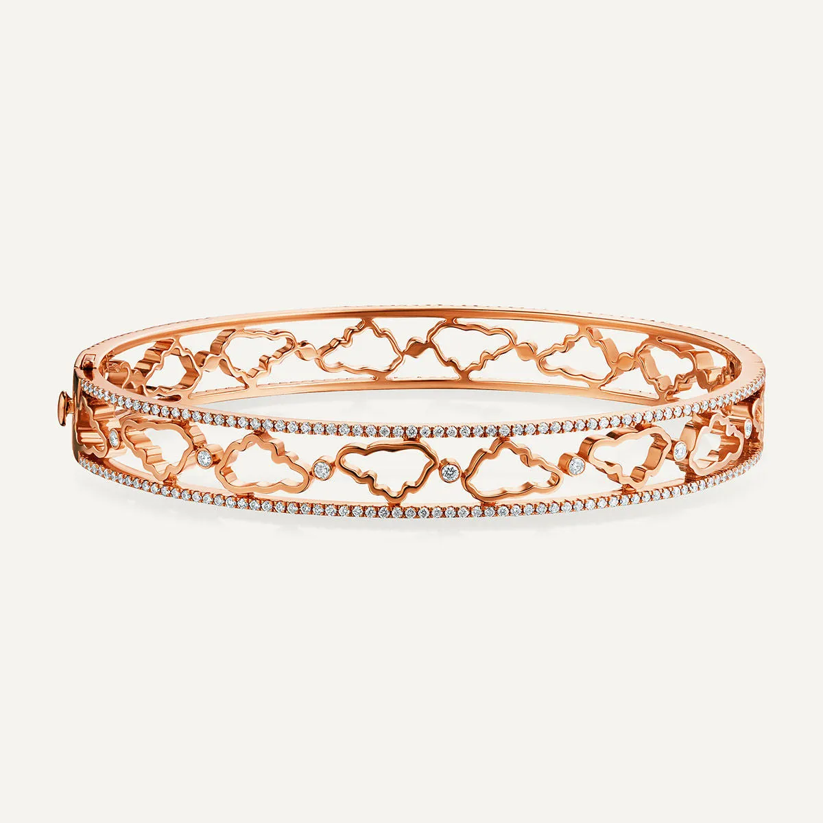 Allusia Love 18K Rosegold Bangle w. Diamonds