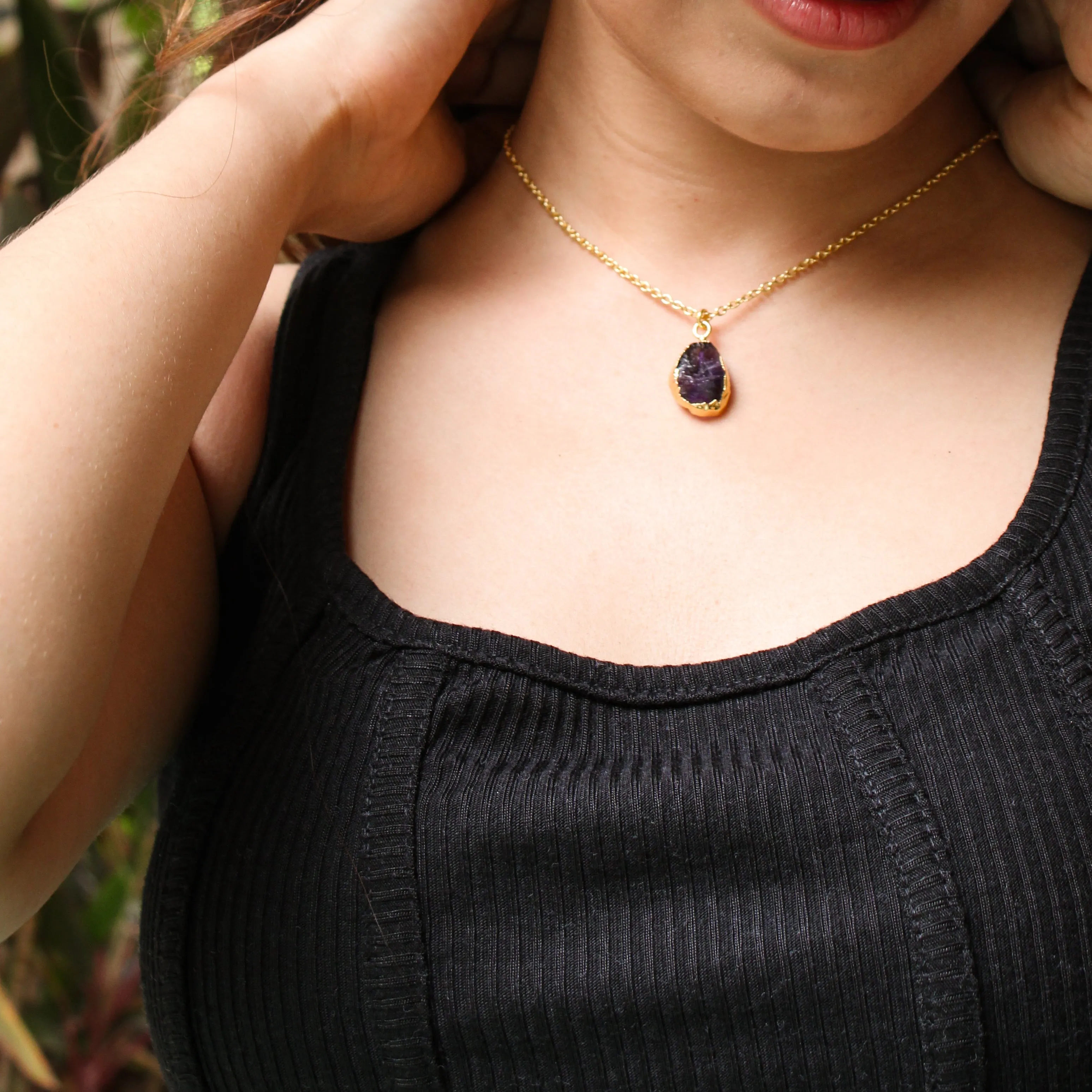 Amethyst Crystal Necklace