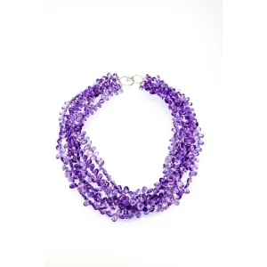 Amethyst Fringe Necklace