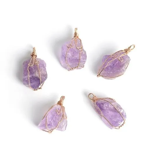 Ancient Infusions Amethyst Tranquility Pendant: Embrace Calmness and Spiritual Connection