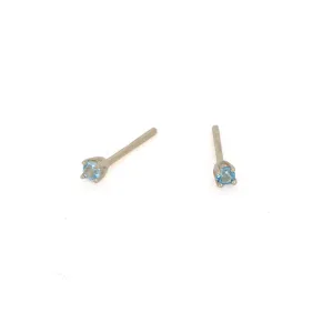 Aquamarine Stud Earrings