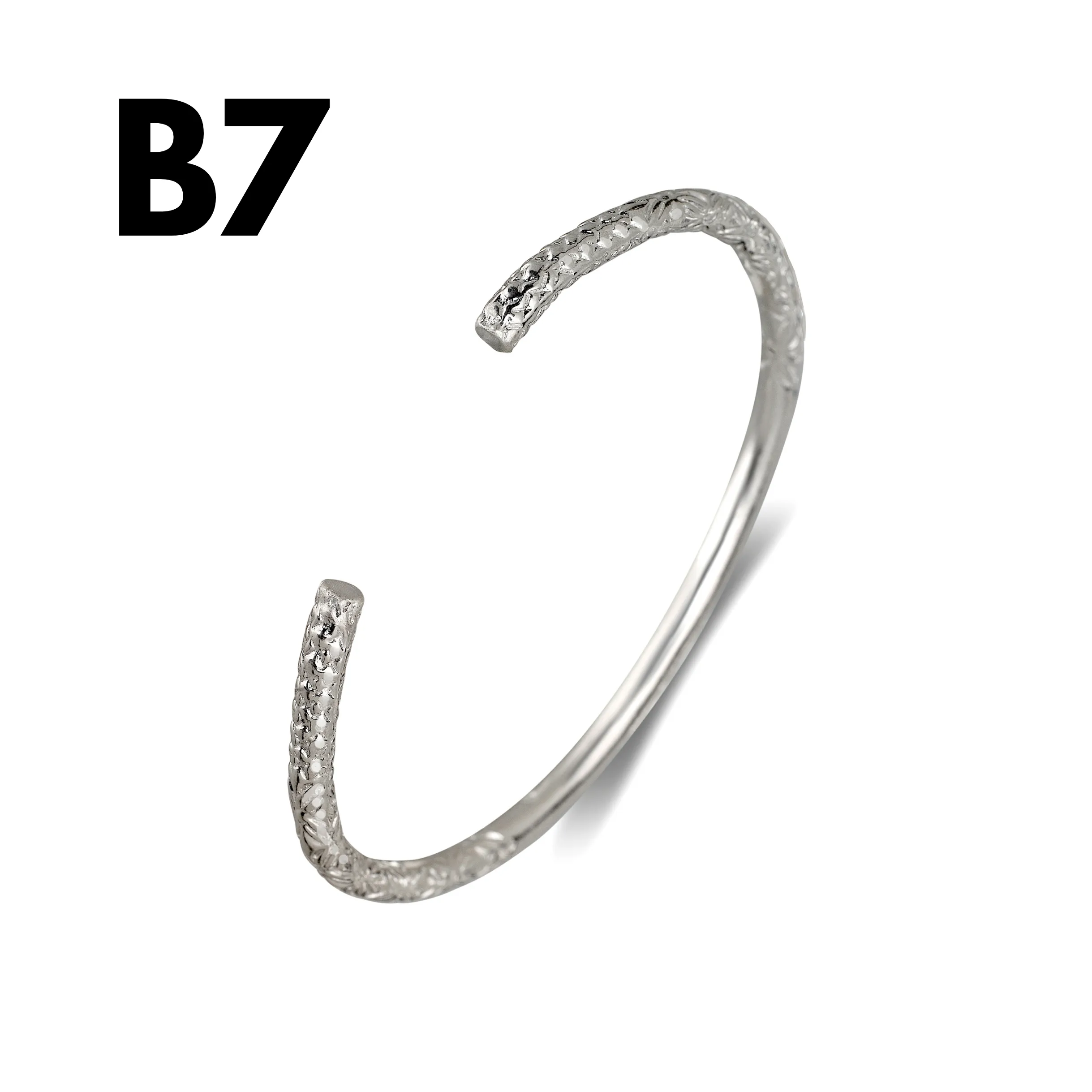 Better Jewelry Mix and Match Custom 4mm Silver Bangle (1 piece)