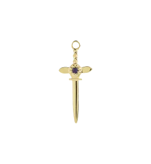 Bluebell Knight Earring Charm 14K