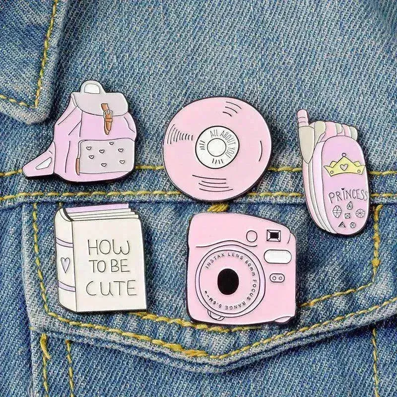 Book Bags Mobile Phone Video Card Brooch