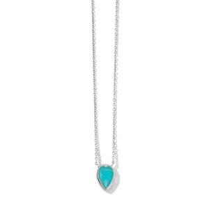 Brave Heart Necklace, Amazonite, Silver