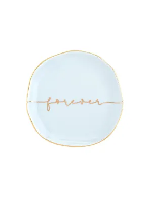 Ceramic Jewelry Dish - Forever