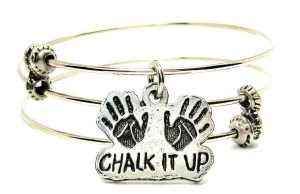 Chalk It Up Triple Style Expandable Bangle Bracelet