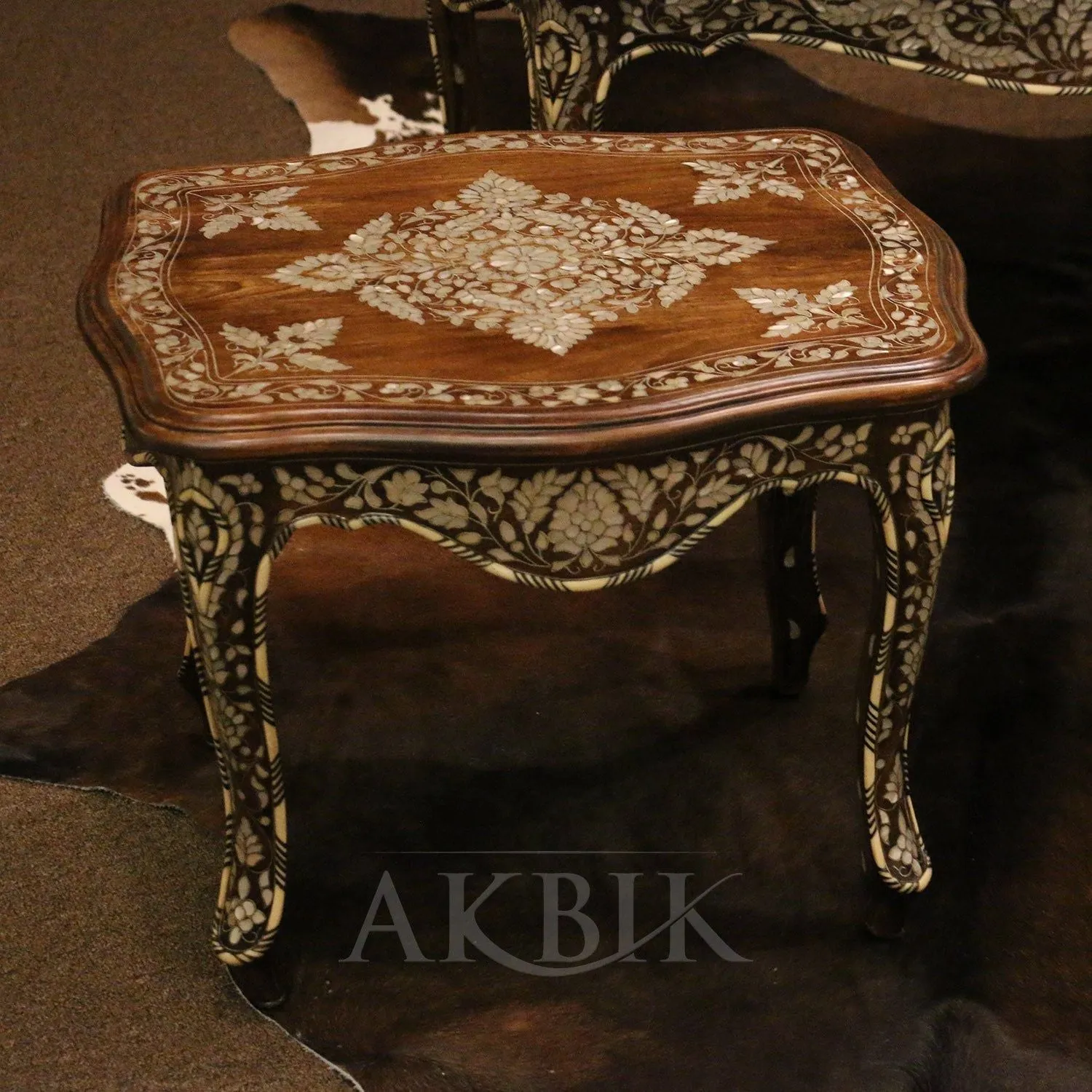 Charm Collection: Exquisite Mother of Pearl Side Table