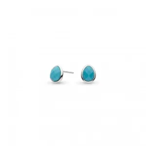 Coast Pebble Azure Gemstone Stud Earrings 30174MG