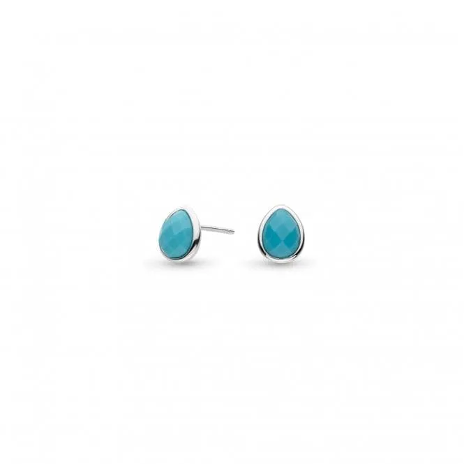 Coast Pebble Azure Gemstone Stud Earrings 30174MG