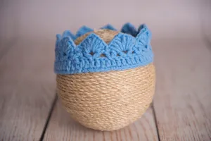 Crochet Crown - Light Blue