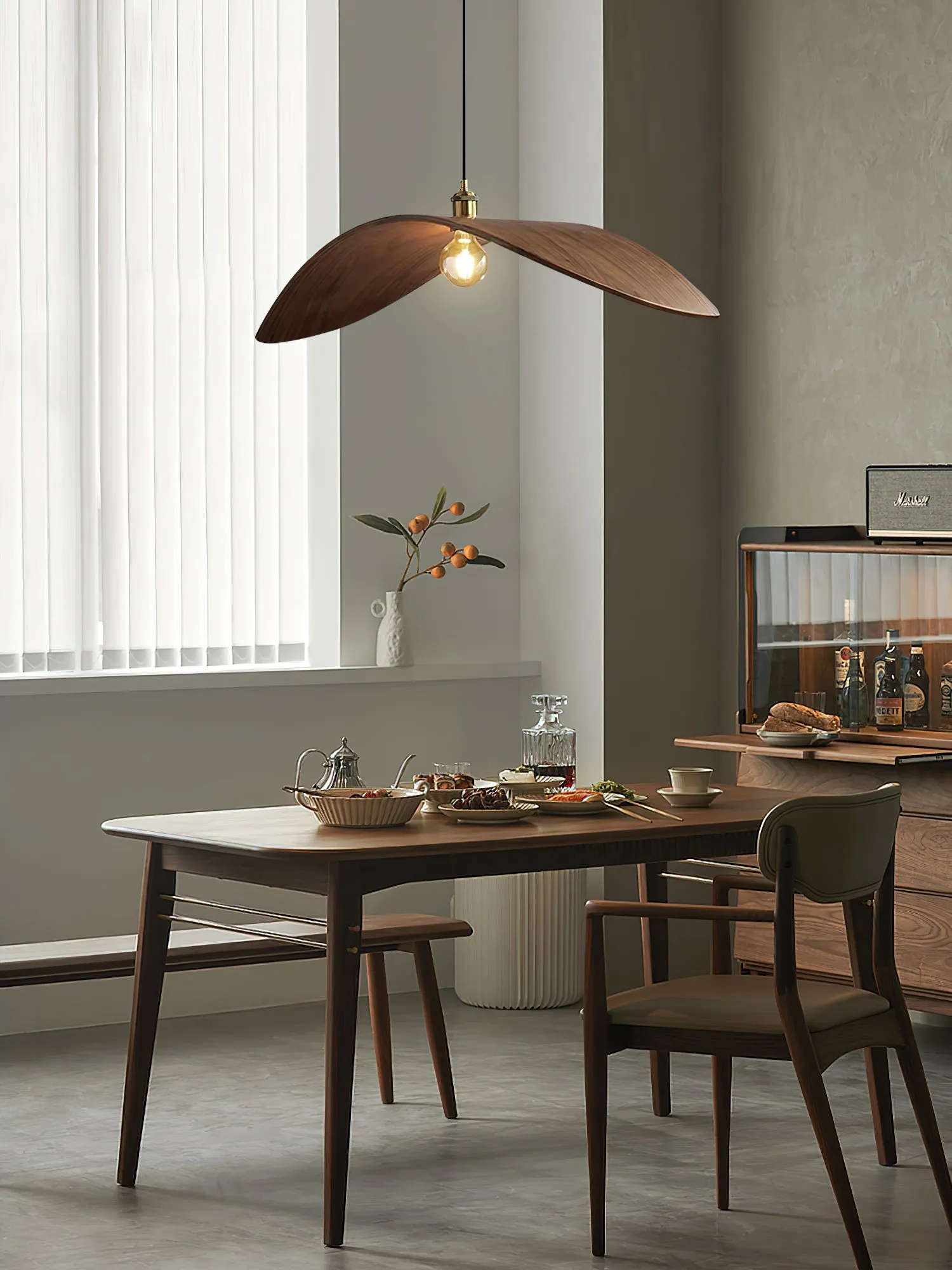 Curve Wooden Pendant Lamp