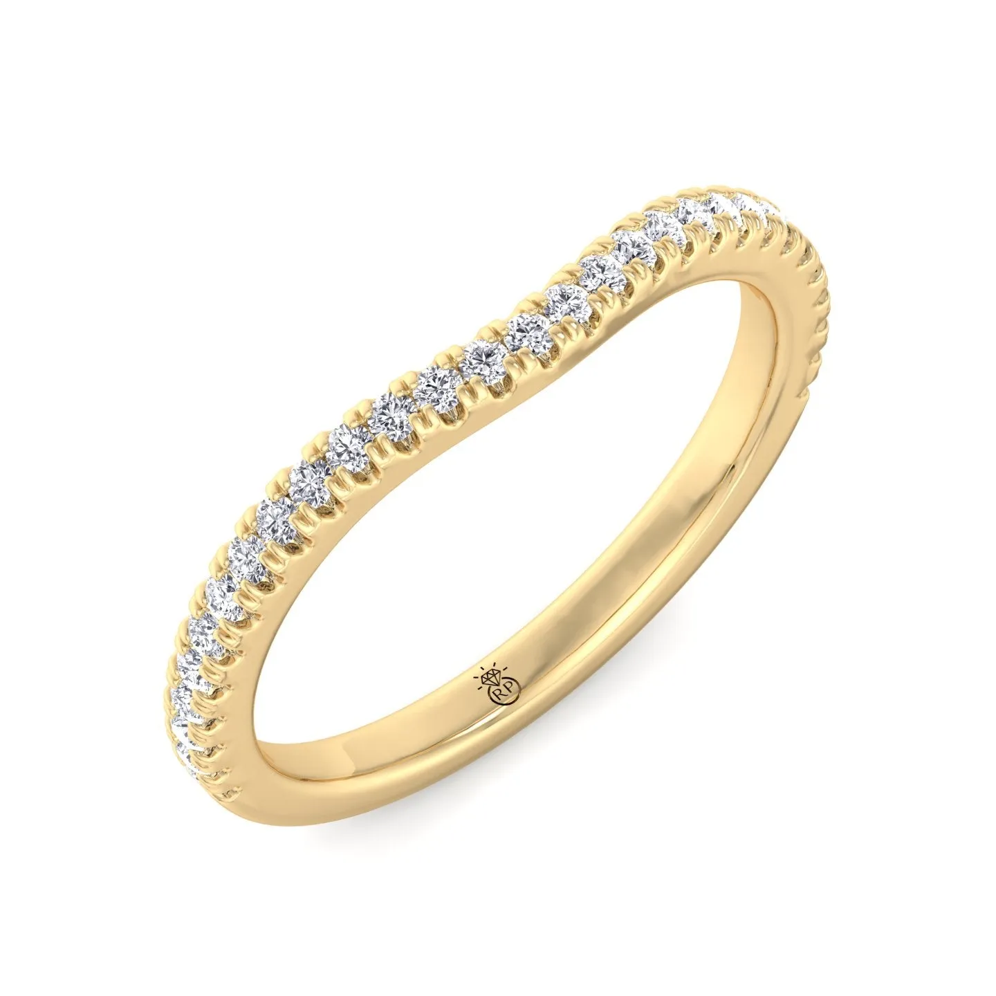 Cyprus - Matching Pave Wedding Band (0.22 CT)