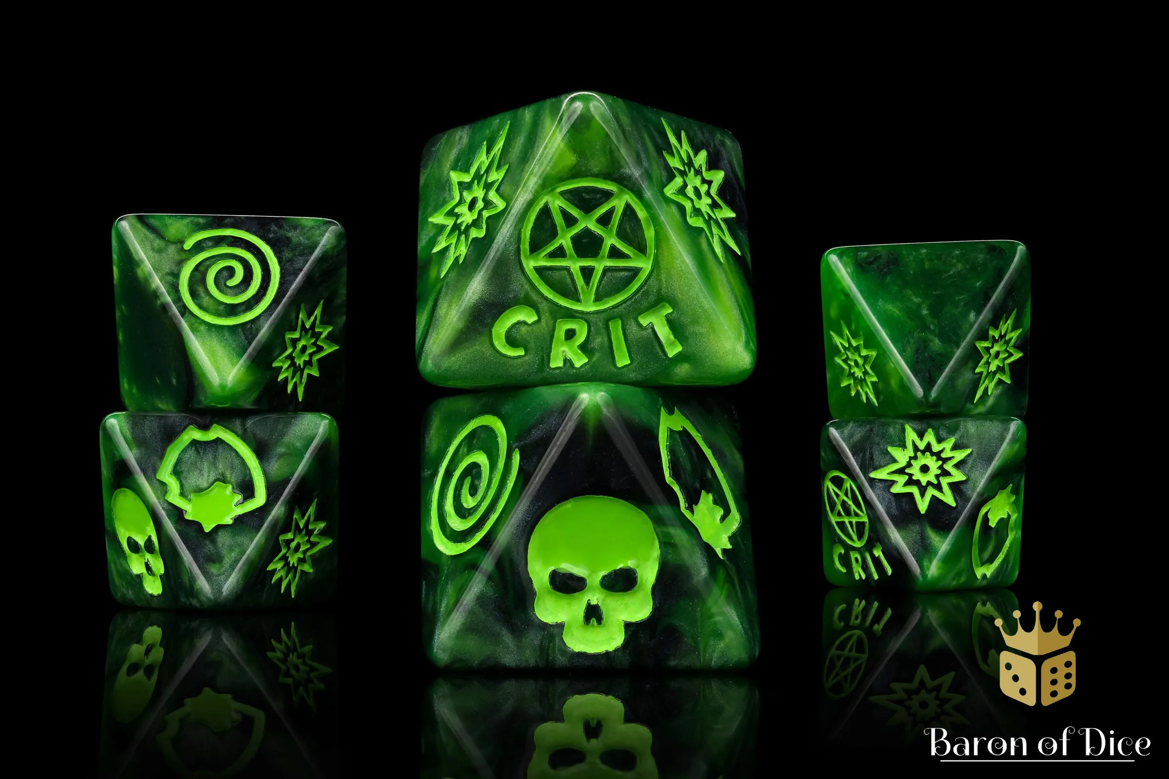 Dark Illuminati D8 Dice Set