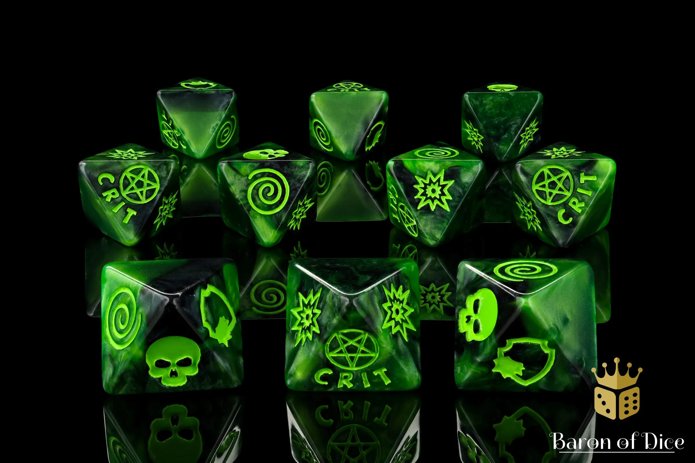 Dark Illuminati D8 Dice Set