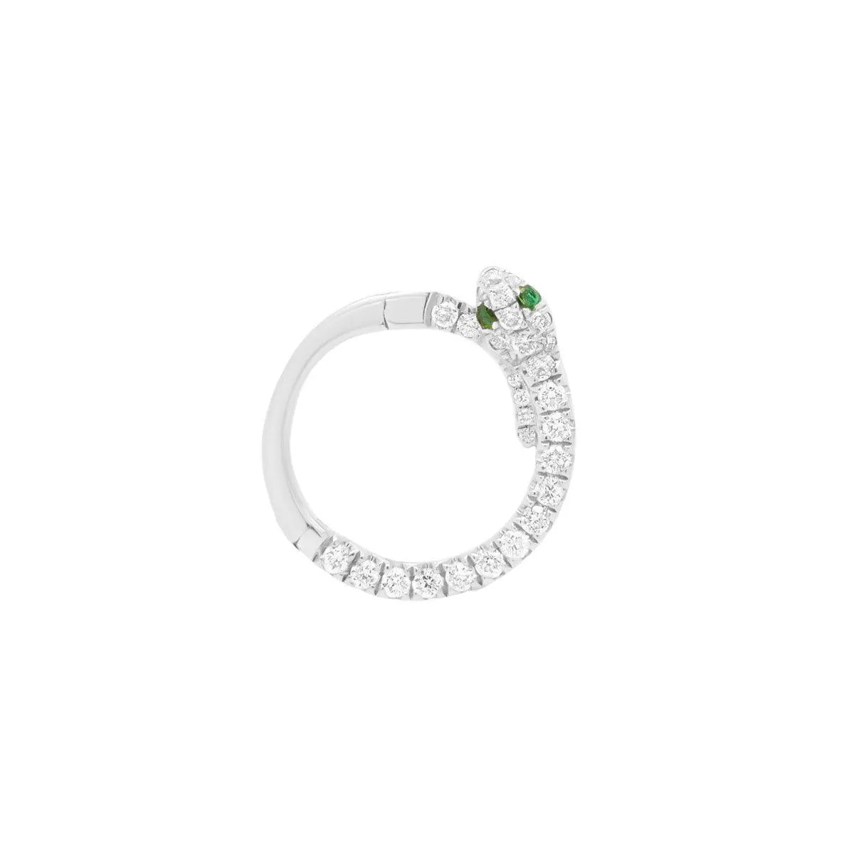 Diamond Snake Daith Lock Hoop | .7GMS .14CTW | Single