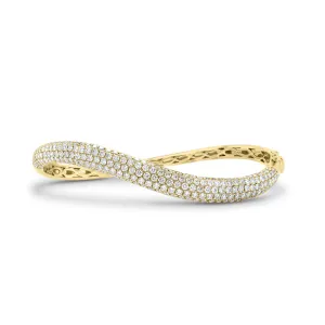 Diamond Wavy Bangle