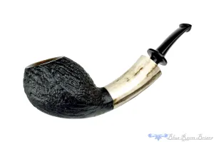 Dirk Heinemann Pipe Sandblast Cobra with Antler Ferrule