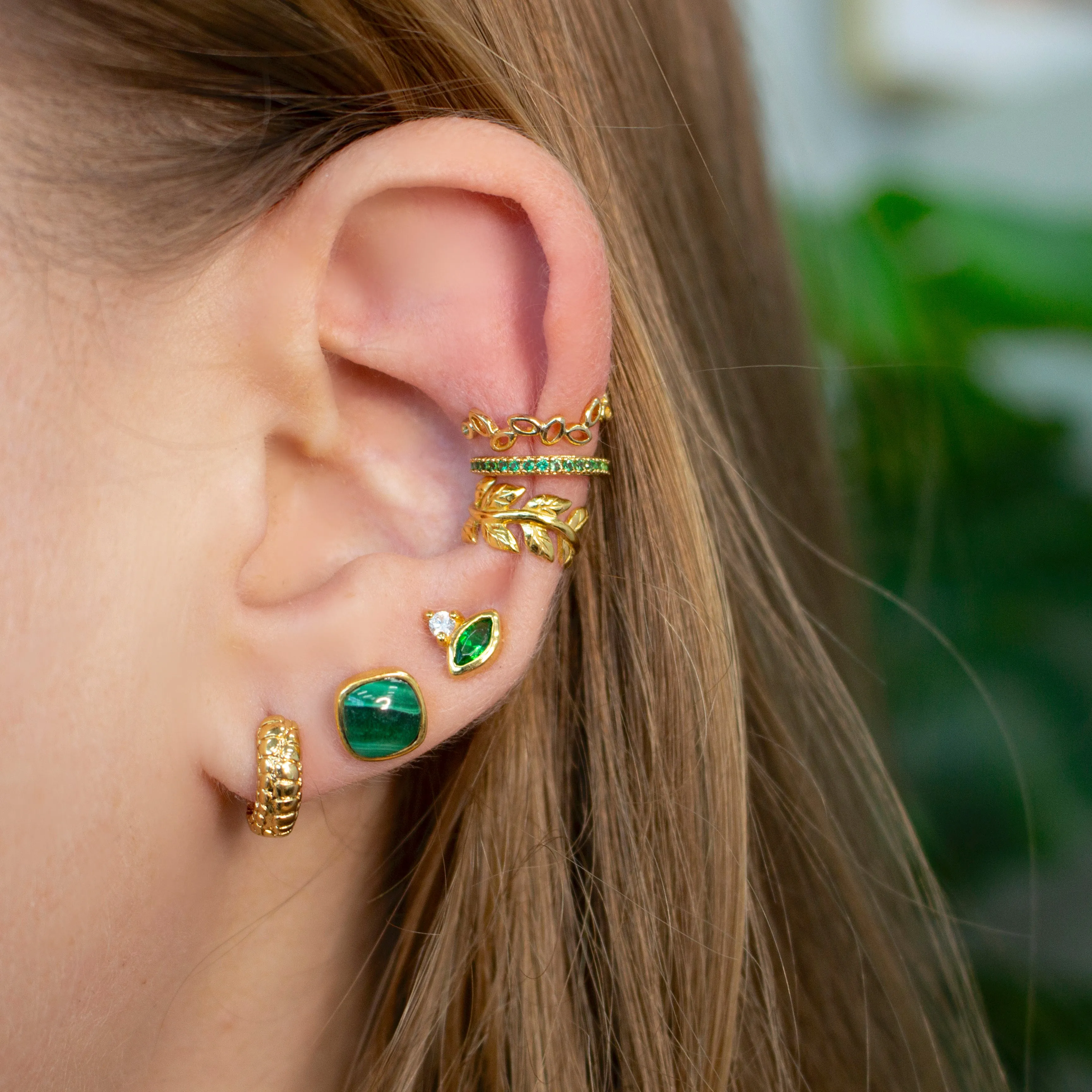 Emerald Pave Ear Cuff