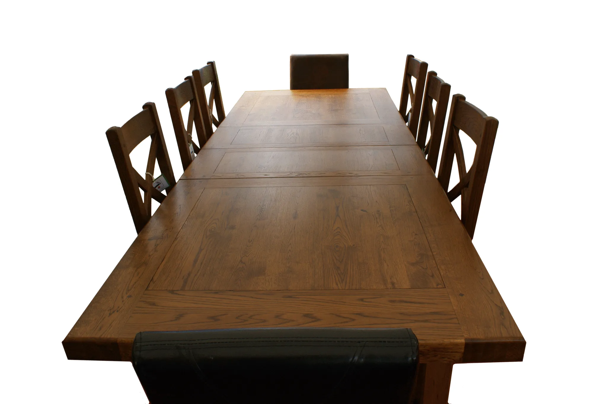 Empire Classic Grand solid oak extending dining table - Tudor oak range