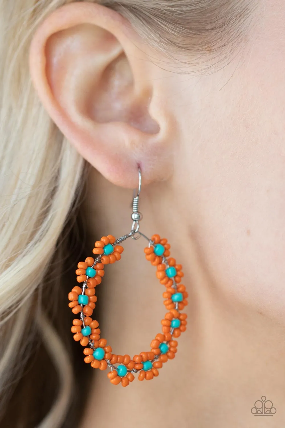 Festively Flower Child Orange Earring