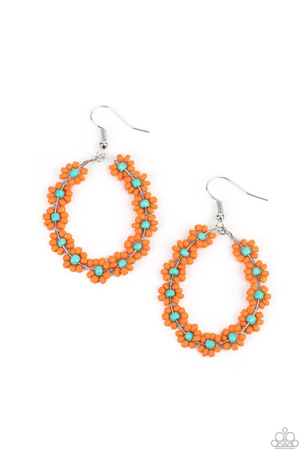 Festively Flower Child Orange Earring