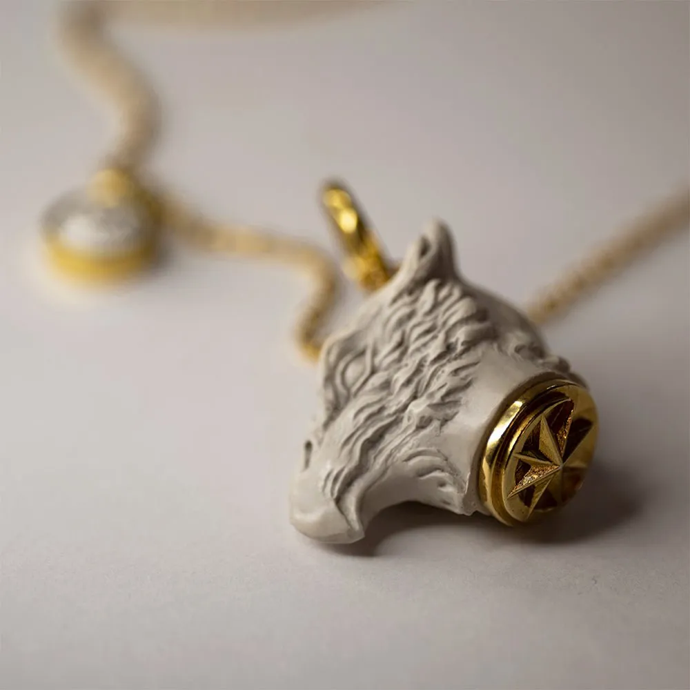 Griffin pendant white - final sale