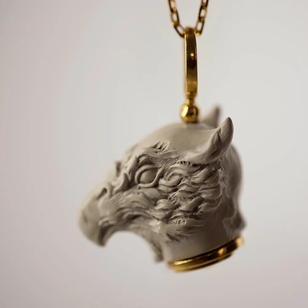 Griffin pendant white - final sale