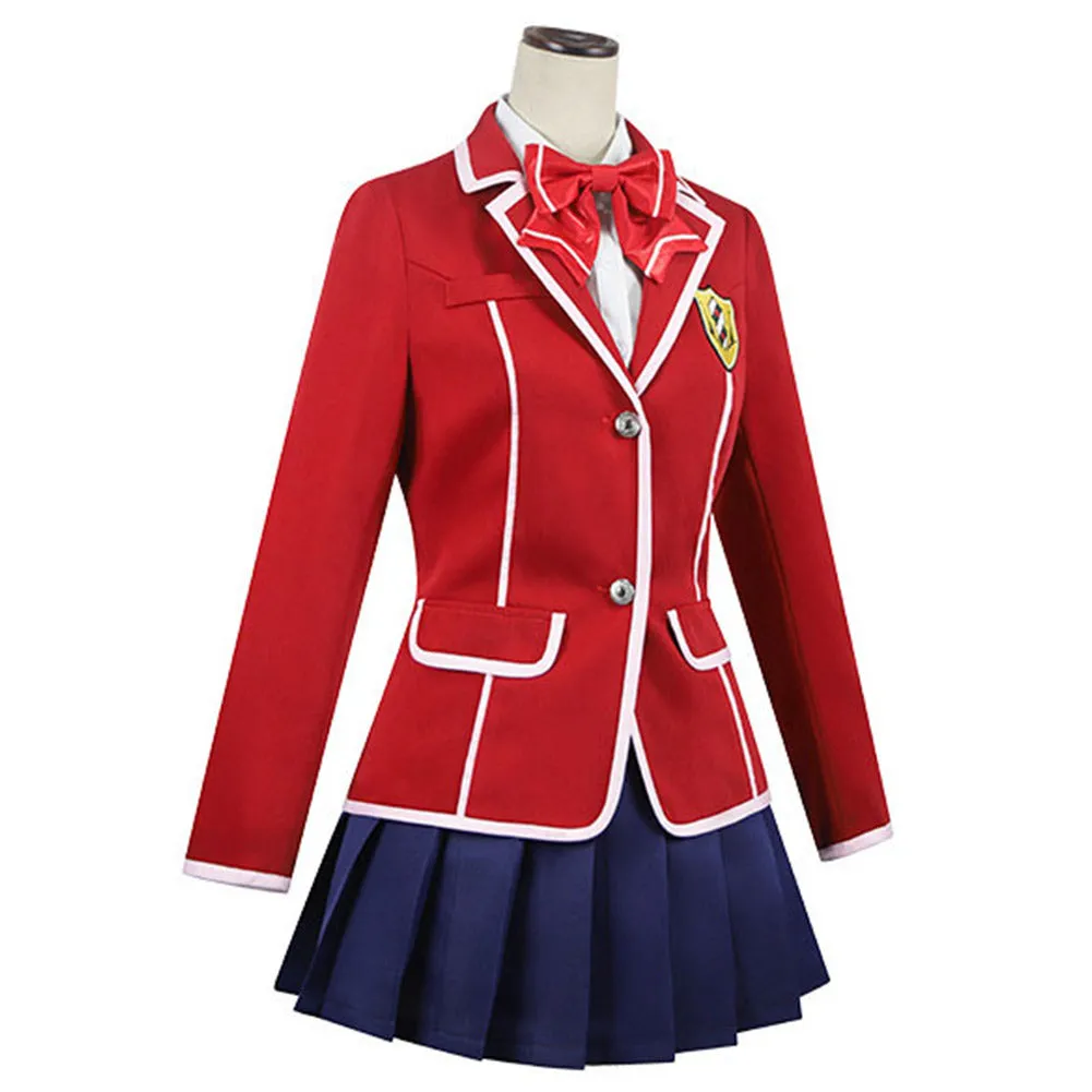 Guilty Crown Yuzuriha Inori Women Red Dress Party Carnival Halloween Cosplay Costume