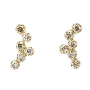 Hydra Brown Diamond Studs