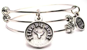 I Like Big Bucks Triple Style Expandable Bangle Bracelet