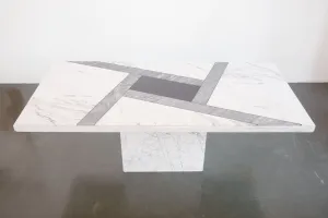 Inlaid Marble Dining Table