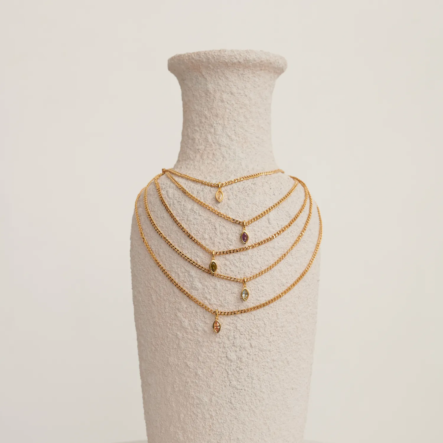 Kaia Necklace - Champagne